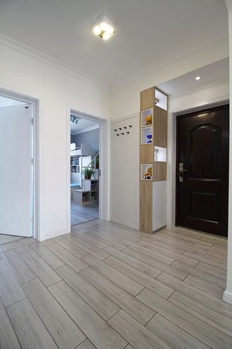 110㎡北欧风格木地板效果图三居室地板搭配案例